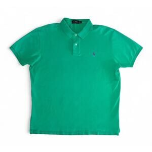 Polo Ralph Lauren Men's Green Classic Short Sleeve Cotton Polo Shirt Size XL